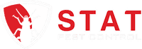 STAT pest control website logo white